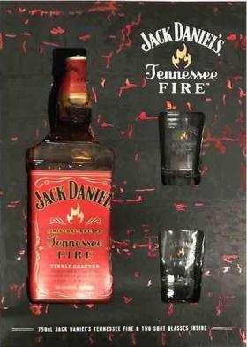 Jack Daniels - Tennessee Fire Gift Set (750ml) (750ml)