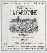 Ch�teau La Cardonne - M�doc 0 (750ml)